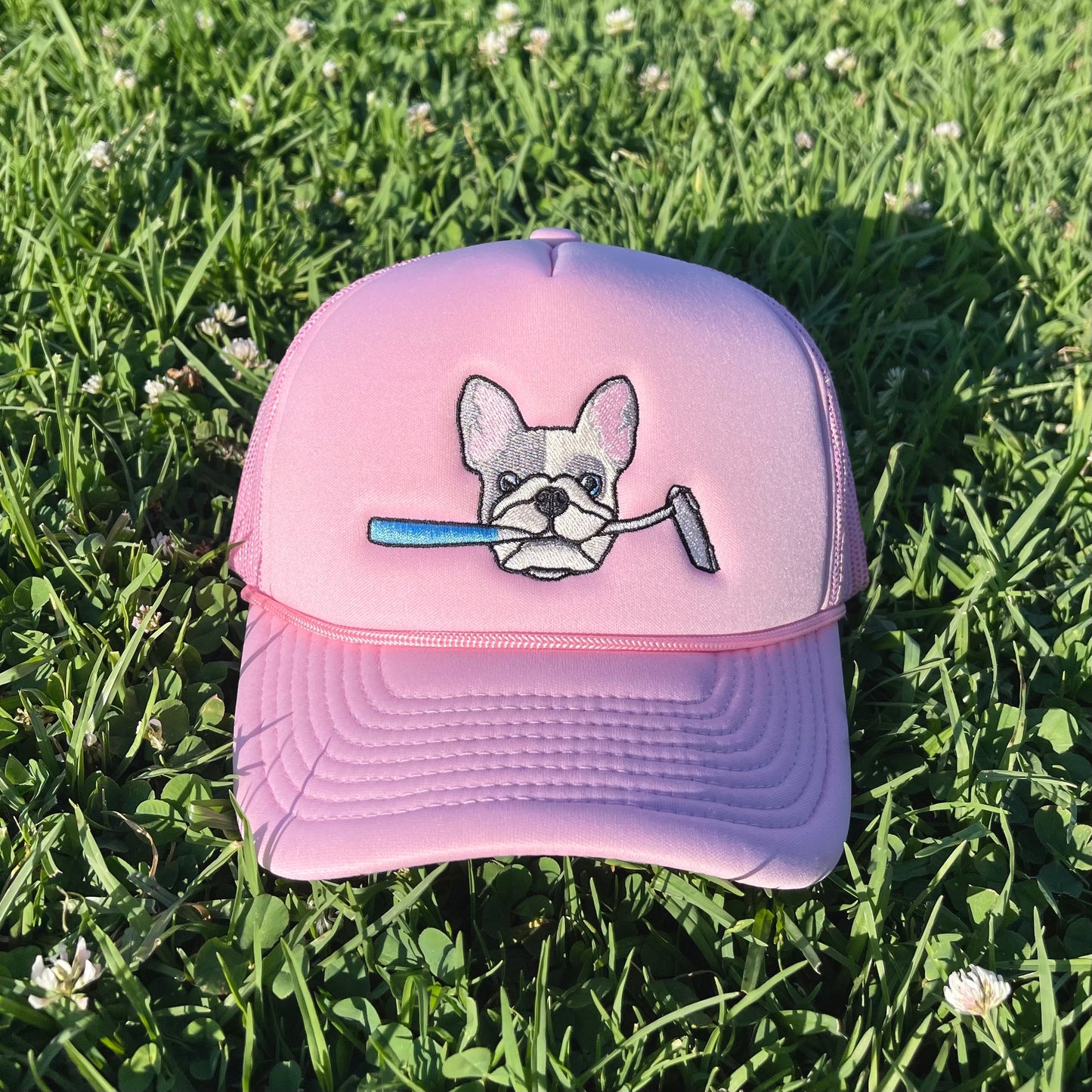 PIED GOLF BUDDY TRUCKER HAT (FLAMINGO)