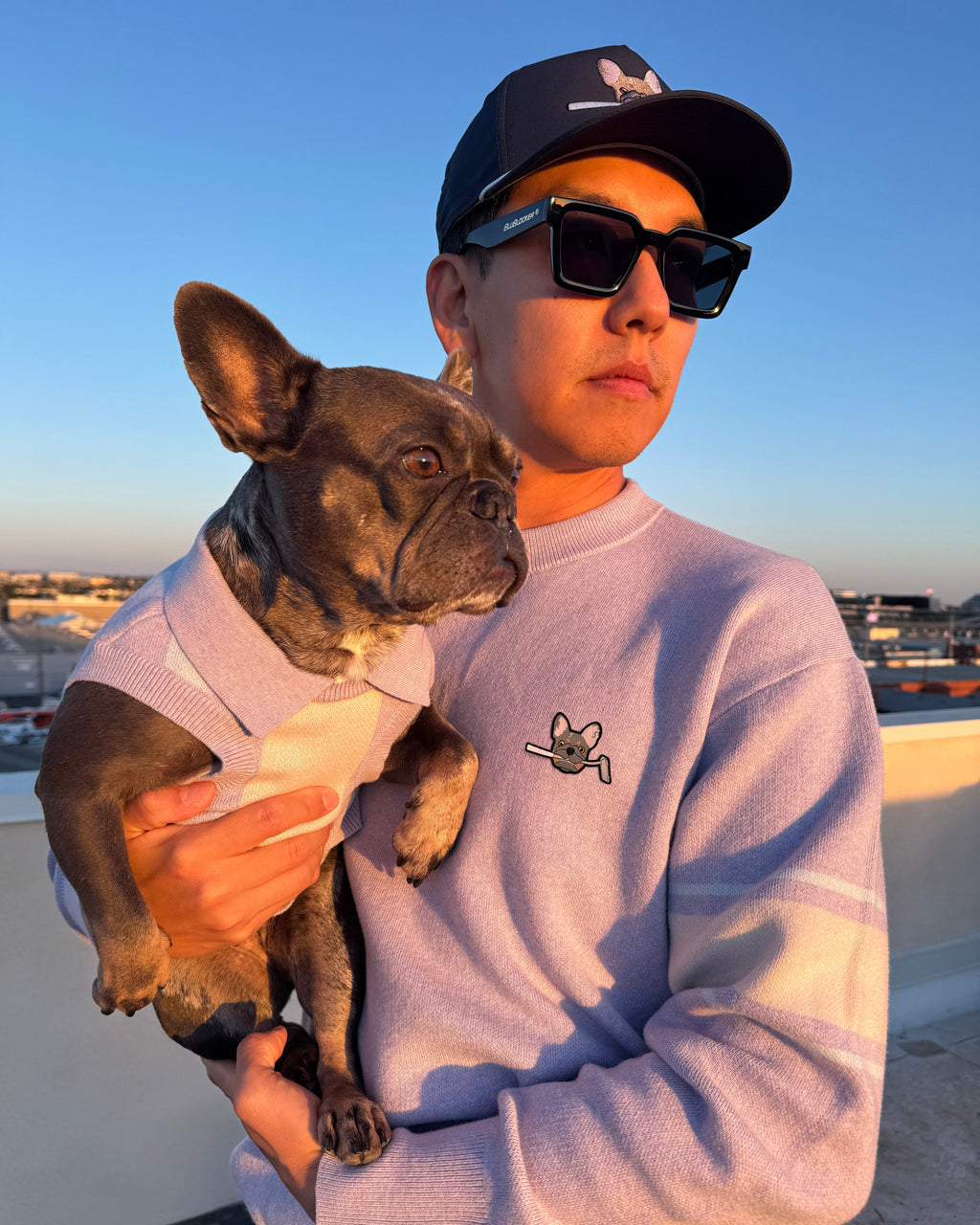 OG Cotton/Cashmere Dog Polo (Heather Lilac) PRE-ORDER