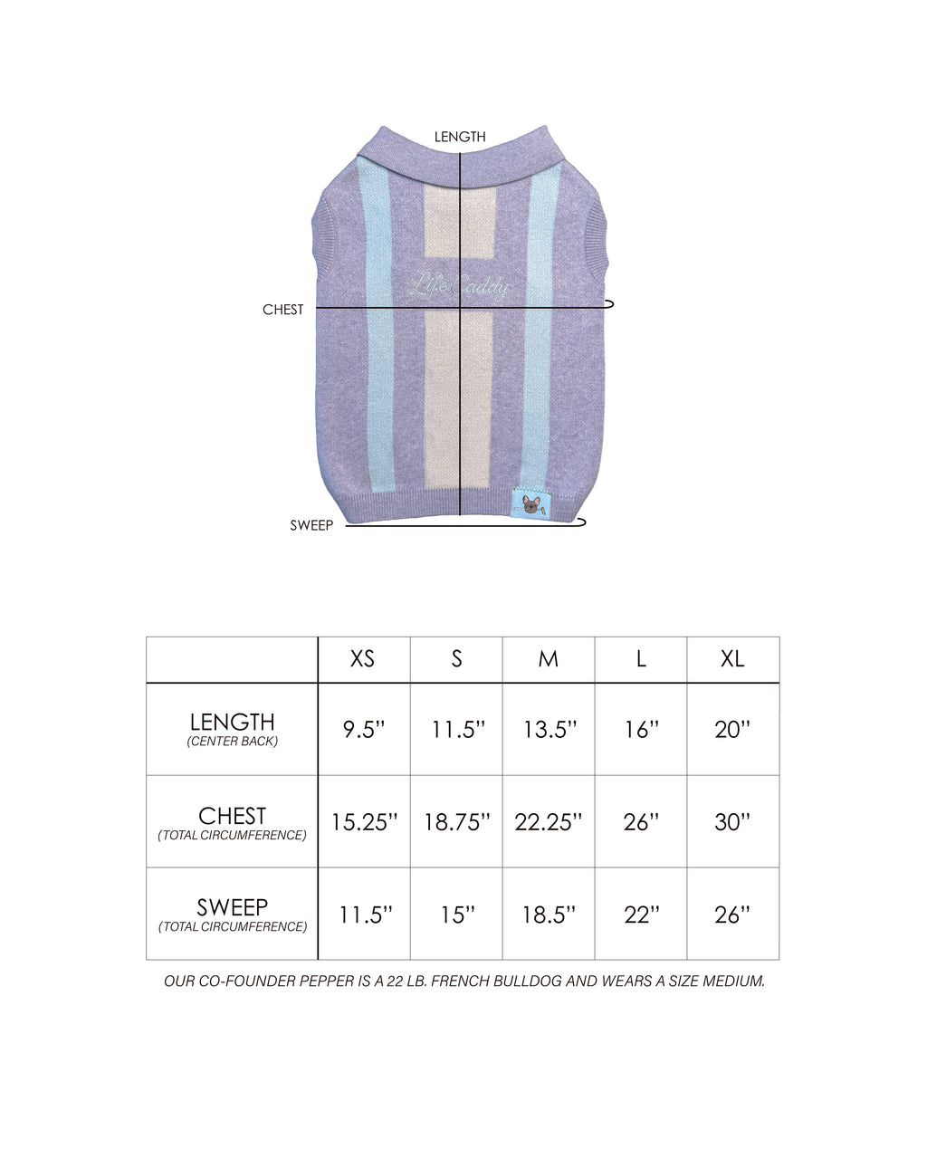 OG Cotton/Cashmere Dog Polo (Heather Lilac) PRE-ORDER
