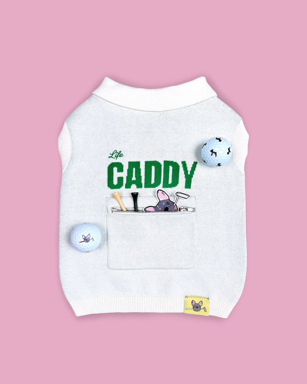 Caddy Cotton/Cashmere Dog Polo (Masters Edition)