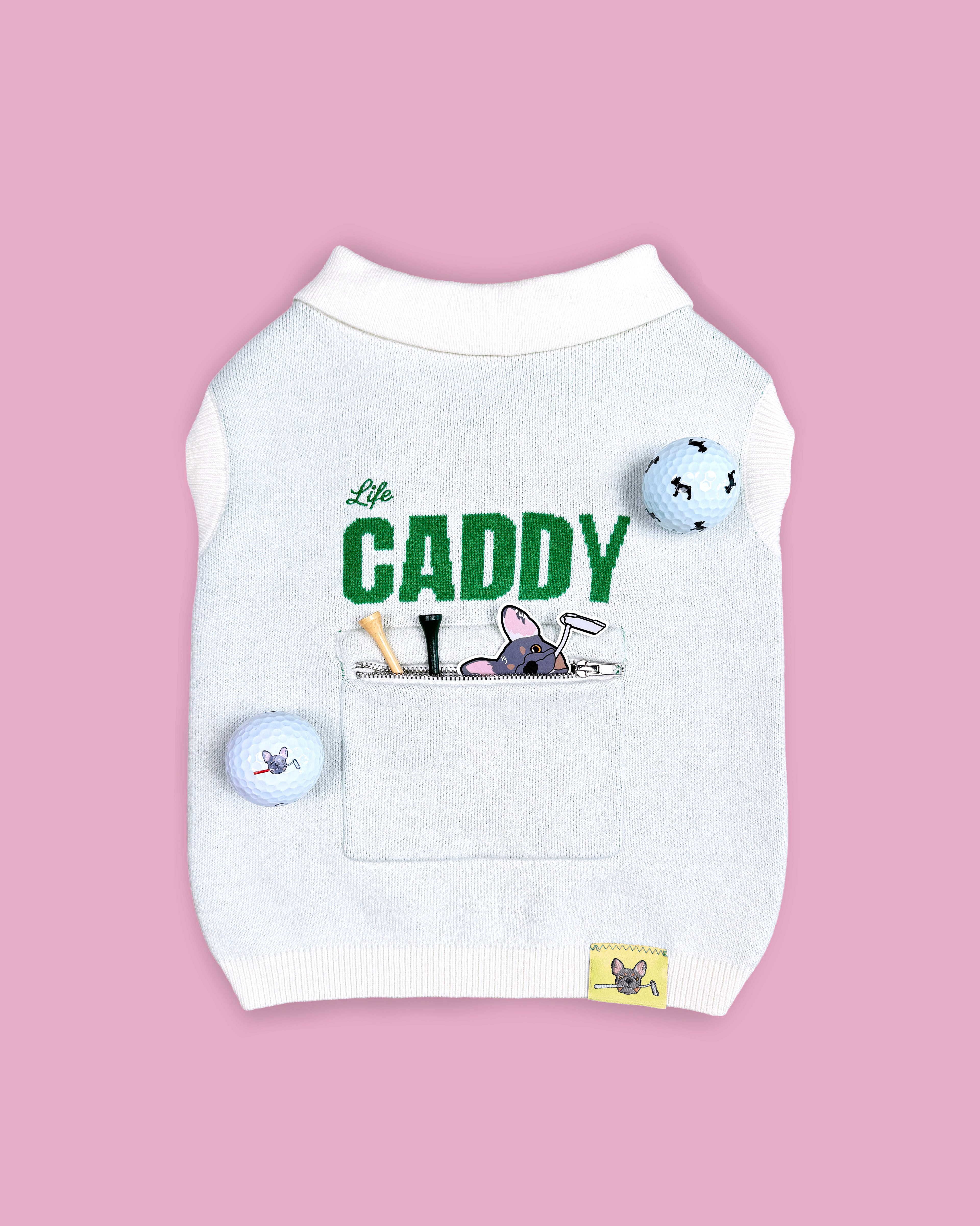 Caddy Cotton/Cashmere Dog Polo (Masters Edition)